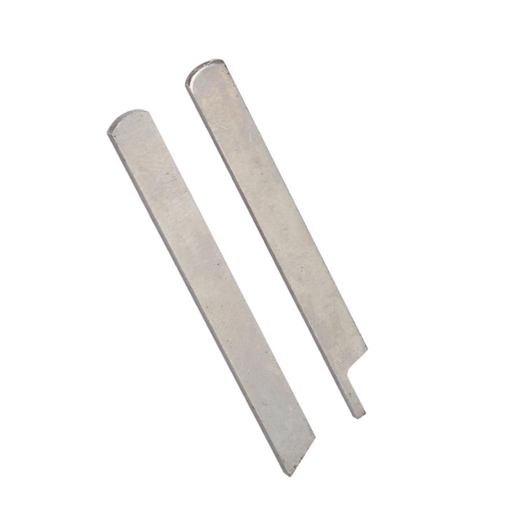 2pcs High Strength Carbon Steel Upper Lower Knives Durable Overlock Blade Household