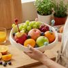 Draining Fruit Water-Filtering Bowl 360° Rotating Snack Storage Plate  Tea Table