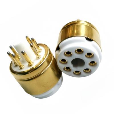 Seamless Connection For Tubes Audio Device Vacuum Socket Golden 8-pin Tube Adapter 8-Pin Conversion Gold-plated Pins