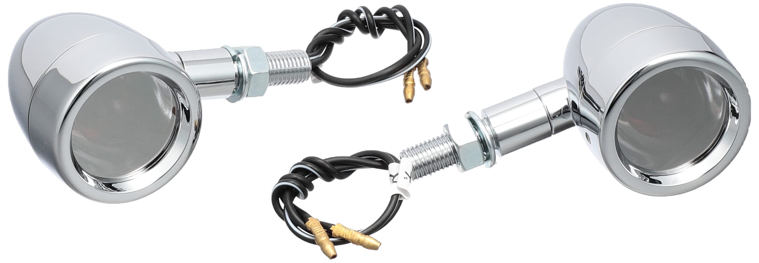 

Kijima Motorcycle Parts Sky Flat Turn Signal Lamp with Chrome Plated/Mirror Lens, 12V/23W, 219-1098