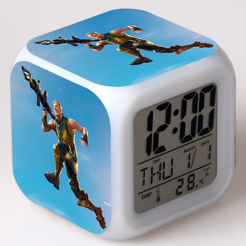 Colorful Multi-function Digital Alarm Clock With Led Display And Thermometer