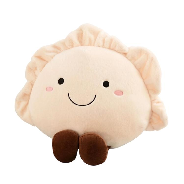 

Funny Dumpling Shape Plush Cushion Soft Short Plush Stuffed Throw Pillow For Birthday Christmas Gift And Home Decoration 30