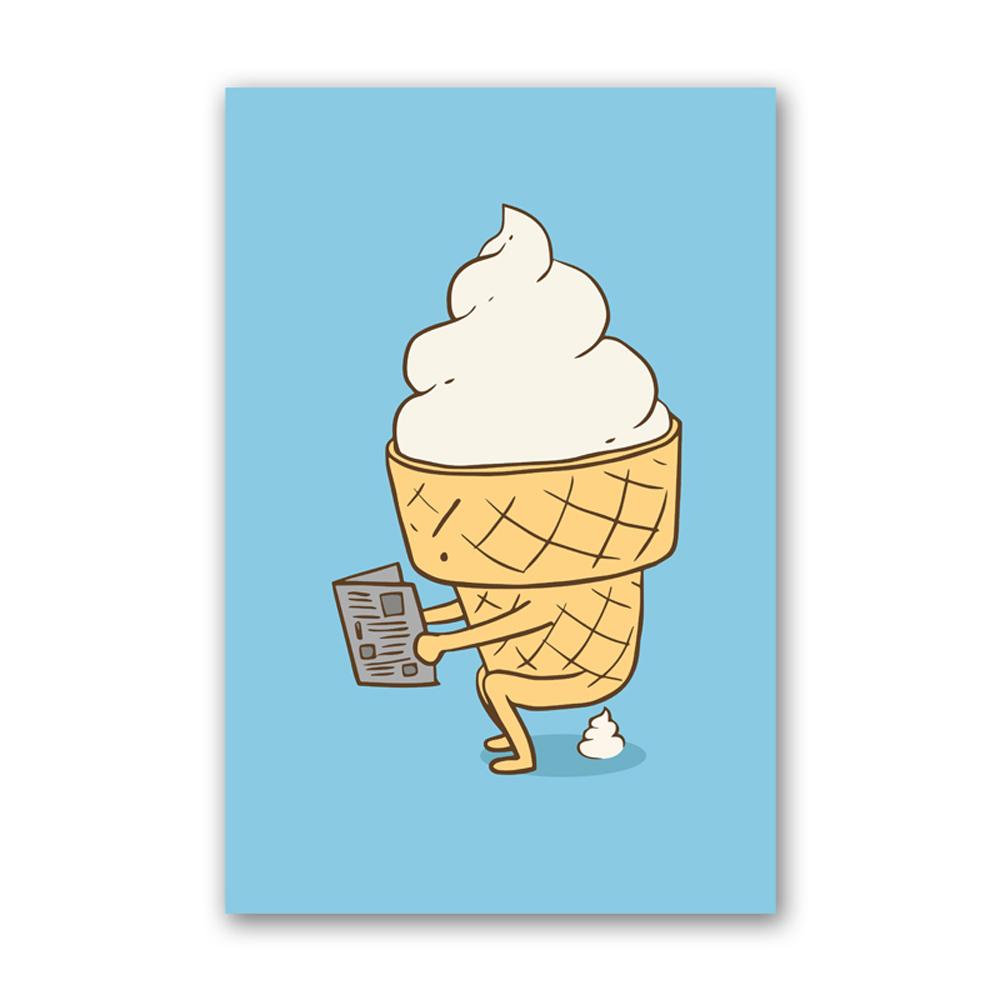 Humor, lustige Leinwand-Kunstdrucke, Badezimmer-Dekor, Gemälde „Go Shit Wc“, Toiletten-Poster und Bild, Cartoon-Gemälde für Badezimmer, kein Rahmen