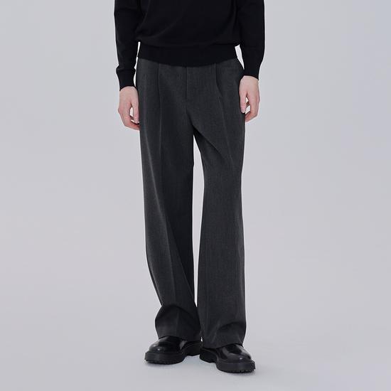 Mind Bridge Two Good Wide One-Tuck Banding Slacks MAPT71A4 029