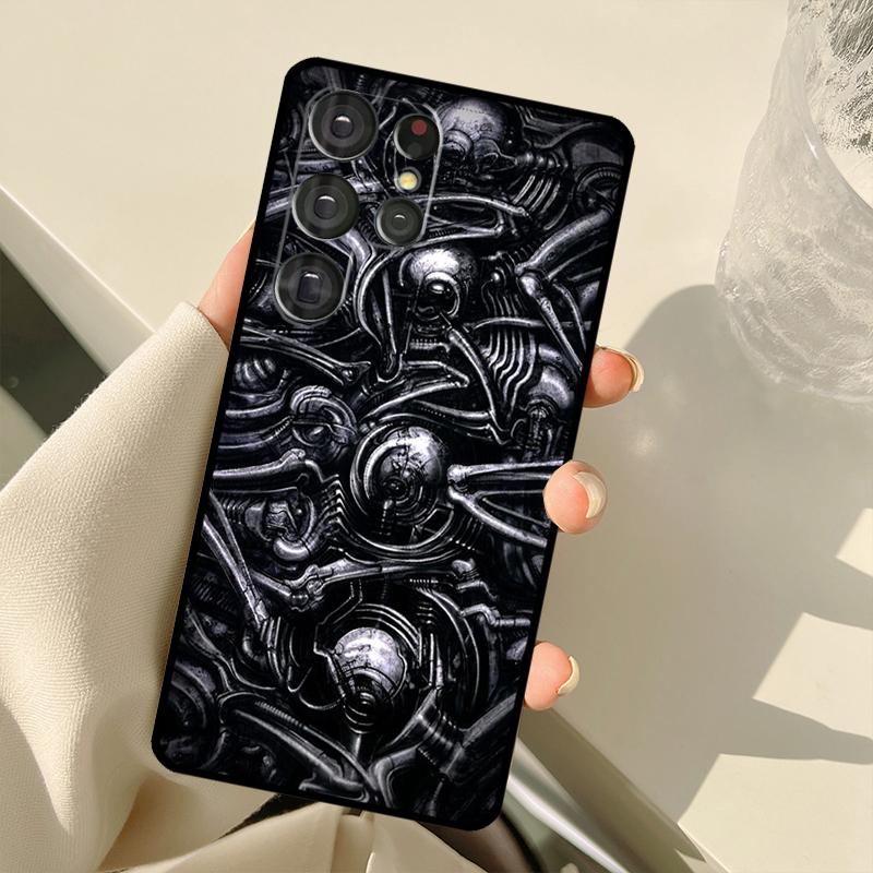 Hr Giger Li II Case For Samsung Galaxy S23 Ultra S21 S22 S24 S25 Ultra S9 S10 Plus S25 FE S20 FE Back Cover
