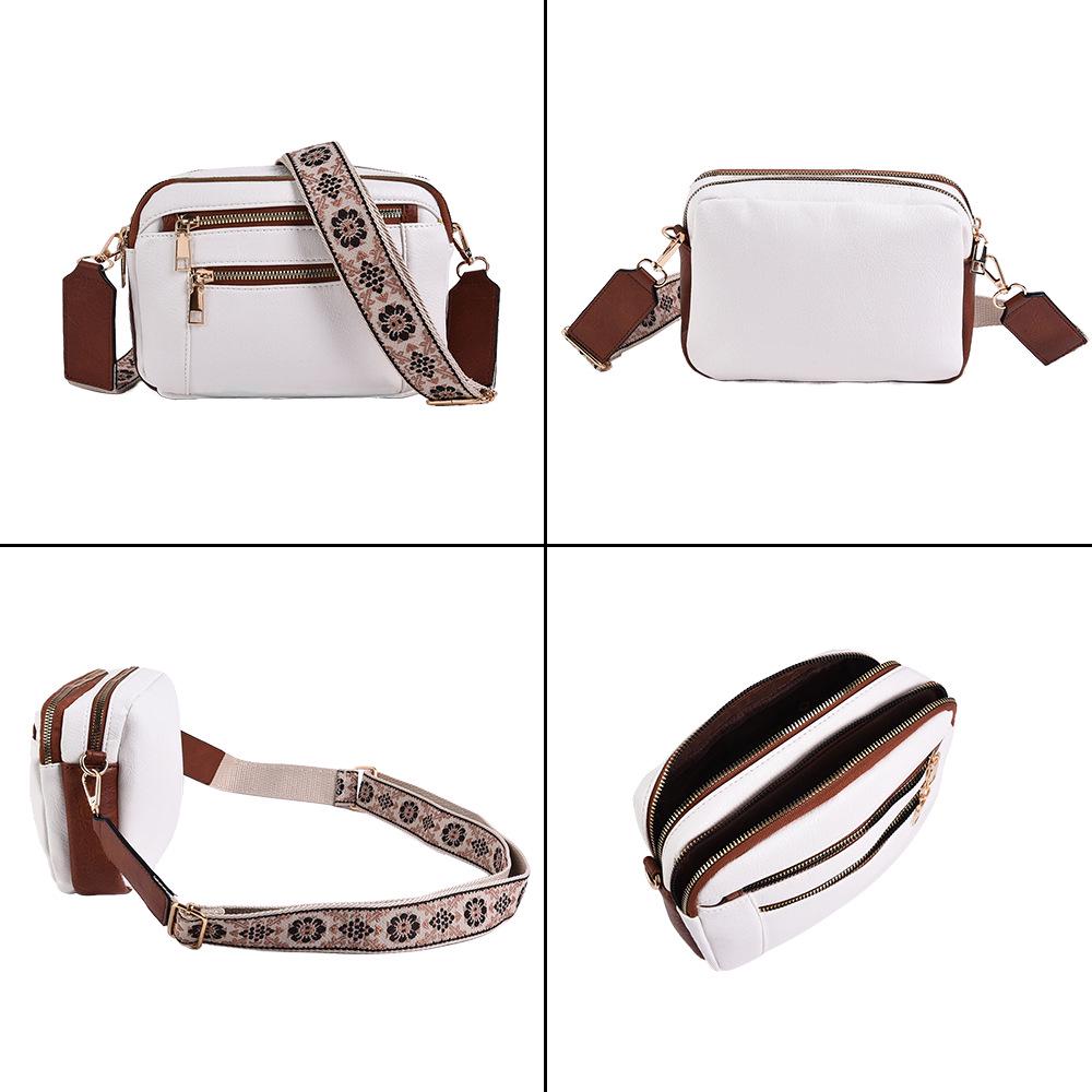 Versatile Women's PU Shoulder Bag with Large Capacity and Trendy Wide Strap