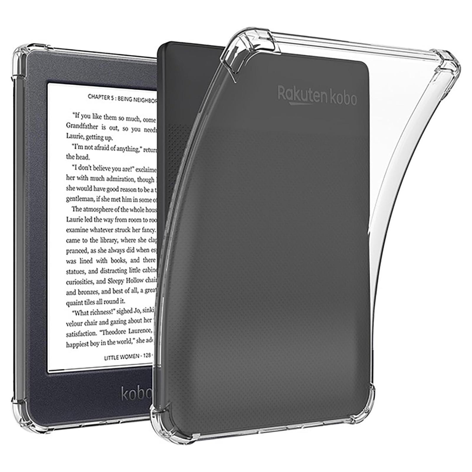 

For Kobo Clara HD 6.0 Inch Clear Case Four Corner Protection Tablet TPU Cover A