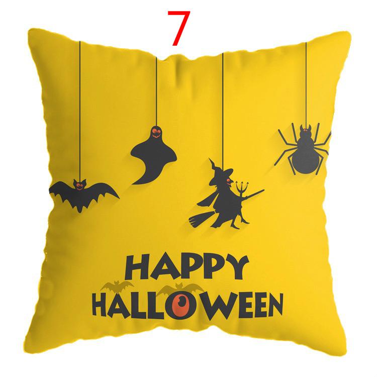 Halloween Horror Pillow Cover Sofa Car Waist Cushion Cover Pillow Case Bedroom Decoration Waist Cushion Cover (no Interior)