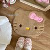 Soft & Cute Cartoon Kitten Plush Bathroom Mat - Absorbent, Cozy Bedside or Bathroom Rug