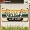 Vintage Stadt Deutsch Portugiesisch Jahr Landschaft Metall Kennzeichen Schild Retro 2D Flach Gedrucktes Zinn Schild Wanddekor für Zuhause Ba
