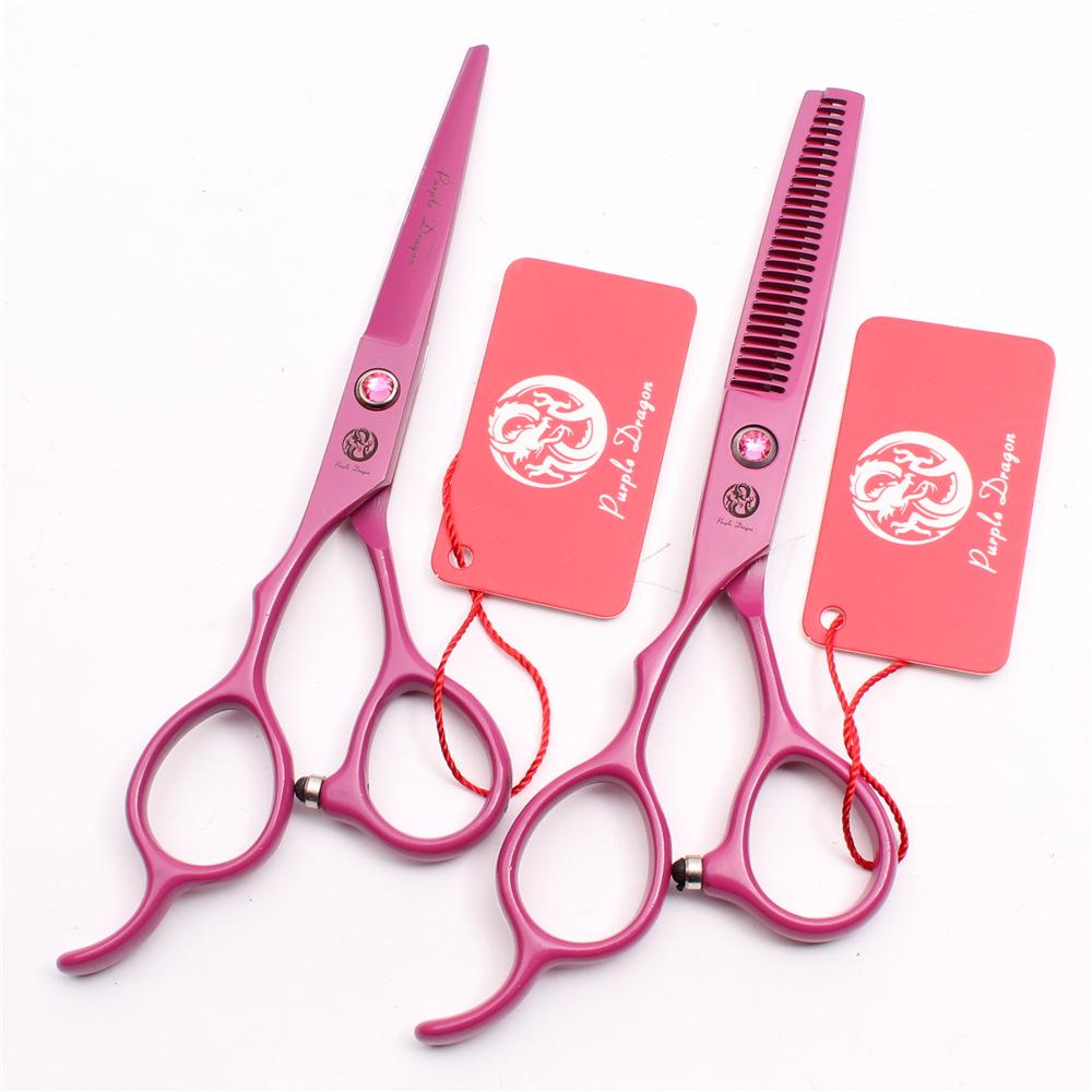 

Rose Red Left-Handed Hairdressing Scissors, 5.5 & 6-inch, Straight & Thinning Options 5.5 inch Rose Red Thinning Scissors