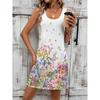 Women's Mini Dress A Line Dress Tank Dress Elegant Stylish Casual Daily Regular Fit Floral Graphic Sleeveless U Neck