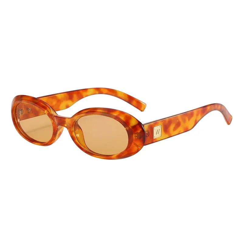 Retro Oval Sunglasses for Women Fashion Premium UV Protection Outdoor Travel Sun Glasses Goggles
