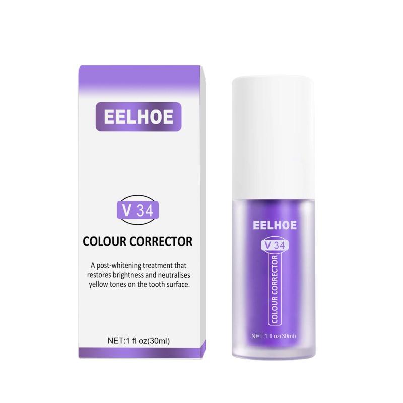 V34 Toothpaste Purple Orange Repair Teeth Oral Care Whitening Clean Stains Toothpaste
