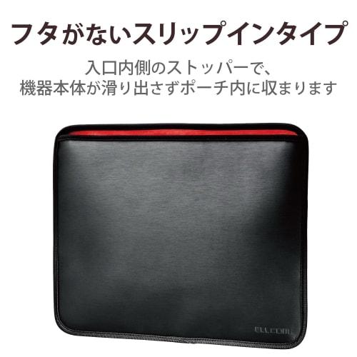 ELECOM Surface ProX/8/9/10/11 Generation Case PC Case Semi-Hard Pouch Sleeve Shockproof with Pen Holder Black TB-MSP8SHPBK