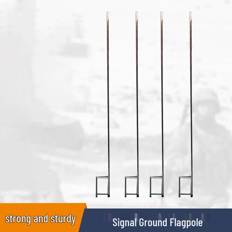 Referee Signal Flag with Ground-Insertable Pole