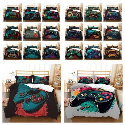 Bedding Cover 3D Game Console Printing Bedspreads Double Size Comforter Cover Set Children Bedroom Decor