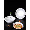 ZISIZ Melamine Imitation Porcelain Deep Soup Bowl
