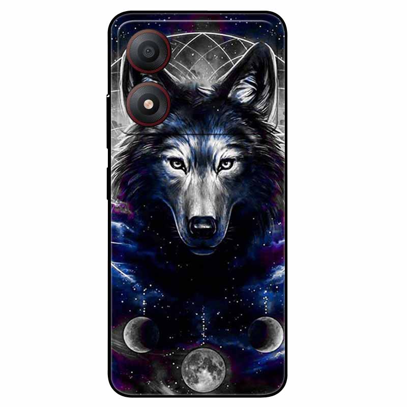 Pour ZTE Blade A34 4G Coque Anti-choc TPU Silicone Souple Housse de Téléphone pour ZTE Blade A 34 Funda Peinte pour BladeA34 Capa de Luxe