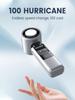 3600mAh Rechargeable Electric Handheld Fan 100 Speeds Adjustable Portable Outdoor Foldable Mini Air Cooling Turbo Fan