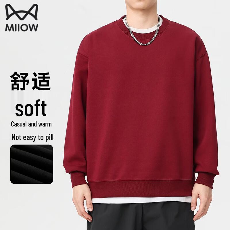 MiiOW Men s Fleece-Lined Round Neck Sweatshirt 3XL 17840₽