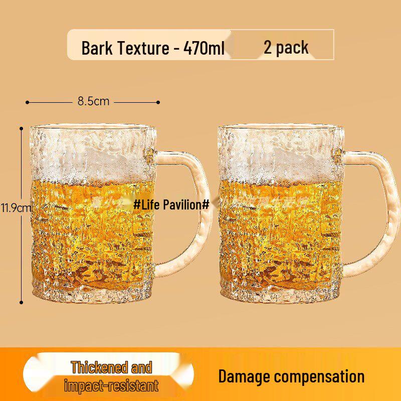 QW Tempered Glass Mug with Handle