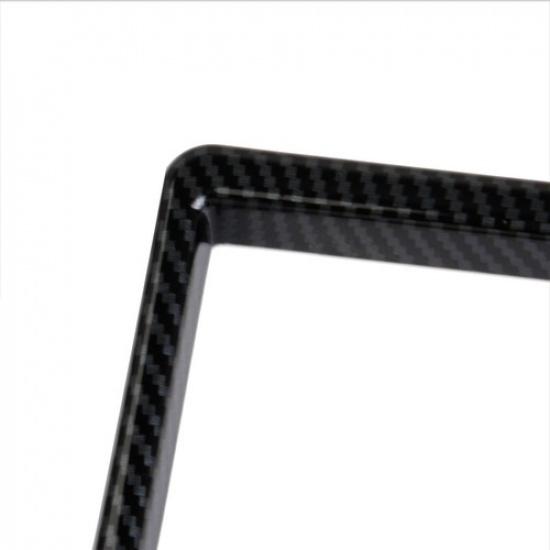 Carbon Fiber Style Front Central Control Cup Holder Cover Trim for Toyota Tacoma