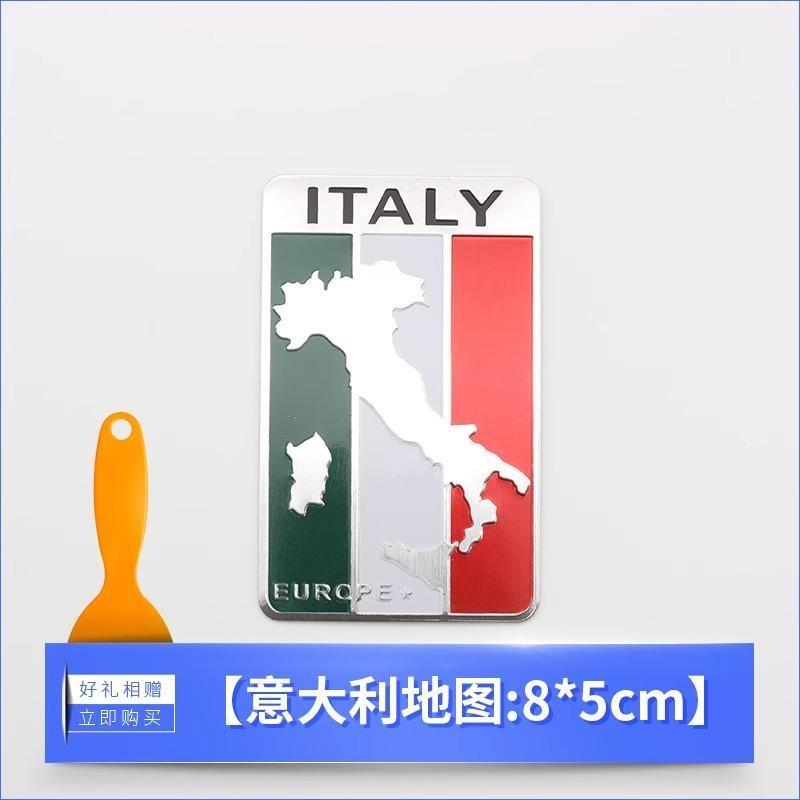 Etichettatura in alluminio Emblema Auto Styling Germania Inghilterra Italia Francia USA Bandiera Distintivo Adesivo