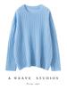 Women's Cashmere Round Neck Sweater - Autumn/Winter Soft Knit with Sequins, Long Sleeve Base Layer