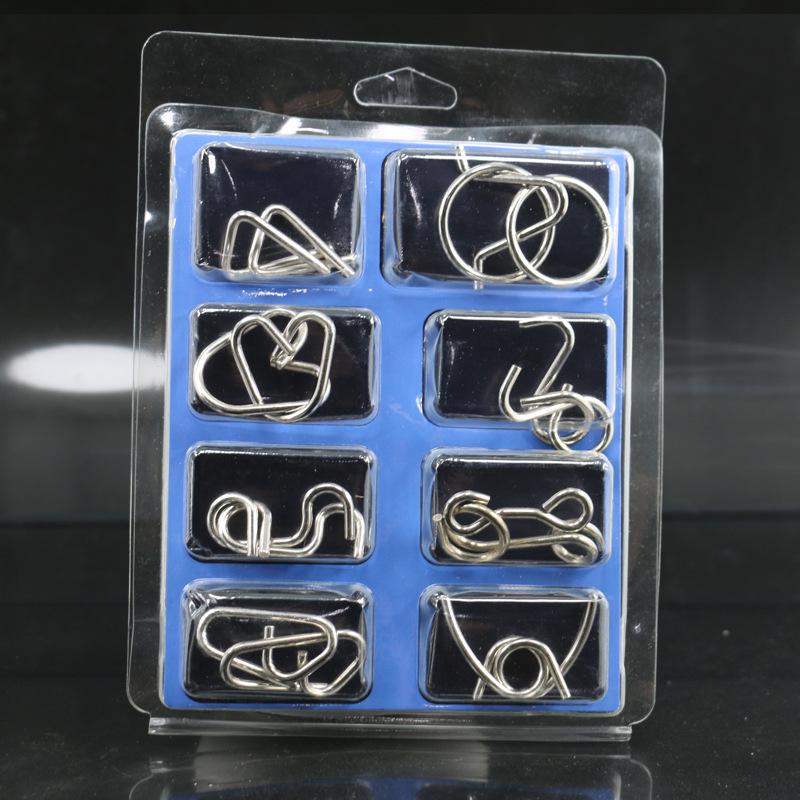 IQ Toys 8-teiliges Puzzle-Set - TikTok Trend Interlocking Rings