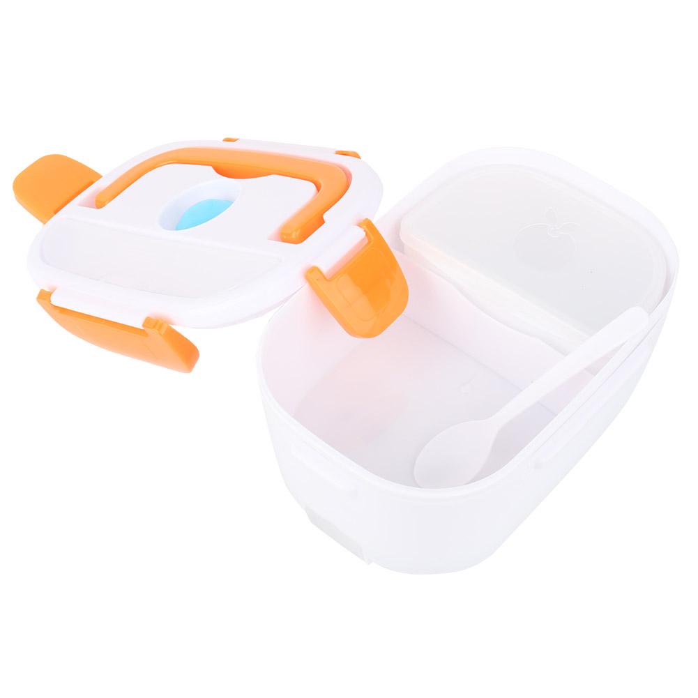 Portable Electric Heating Lunch Box Food Storage Container   (Orange)