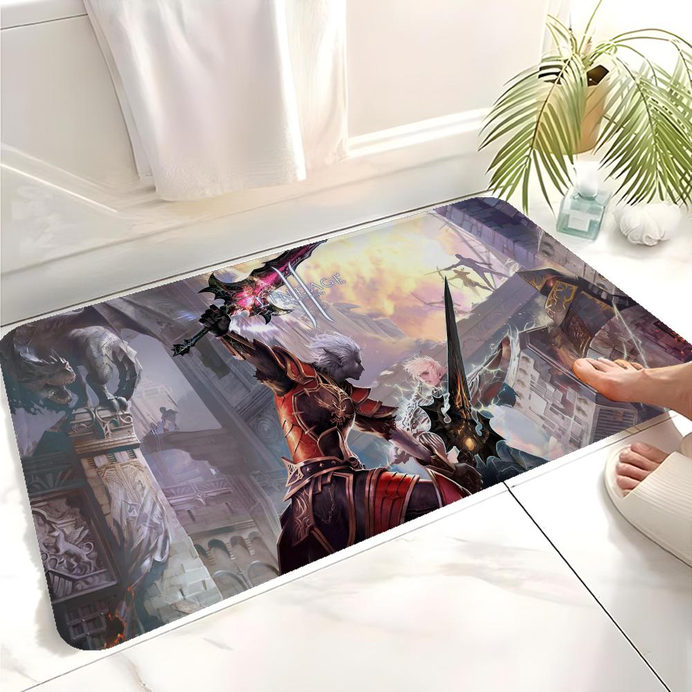 Lineage 2 Bathroom Mat Retro Multiple Choice Living Room Kitchen Rug Non-Slip Bedside Mats