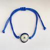 Eyes Woven Bracelets with Charms Stackable Wrap Fabric Bracelets