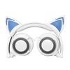 Foldable Headphones Cat Ear Led Music Lights Gaming Headset Stereo Super Bass