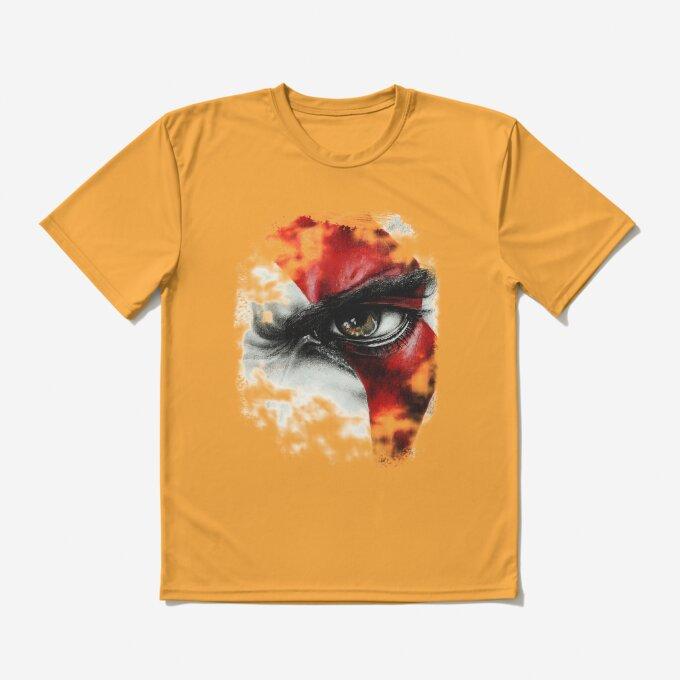 Kratos Eye God of War Art TShirt for Men and Women Summer Pure Cotton Clothing Fashion Casual Short Sleeved Tshirt Unisex