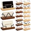 Multiple Styles Name Card Stand Wooden Desktop Card Holder Desk Card Display Rack  Hotel