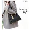 Elegante bolso tipo cartera con cremallera, moderno bolso de mano de gran capacidad para el trabajo, moderno bolso de mano con doble asa