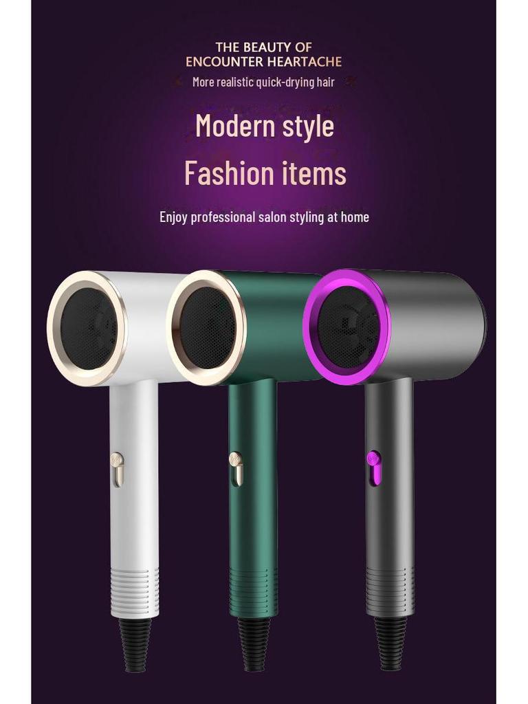 Celebrity Hair Dryer: Powerful Wind, Blue Light, Hot/Cold Dual Temp, Ideal for Home & Student Use