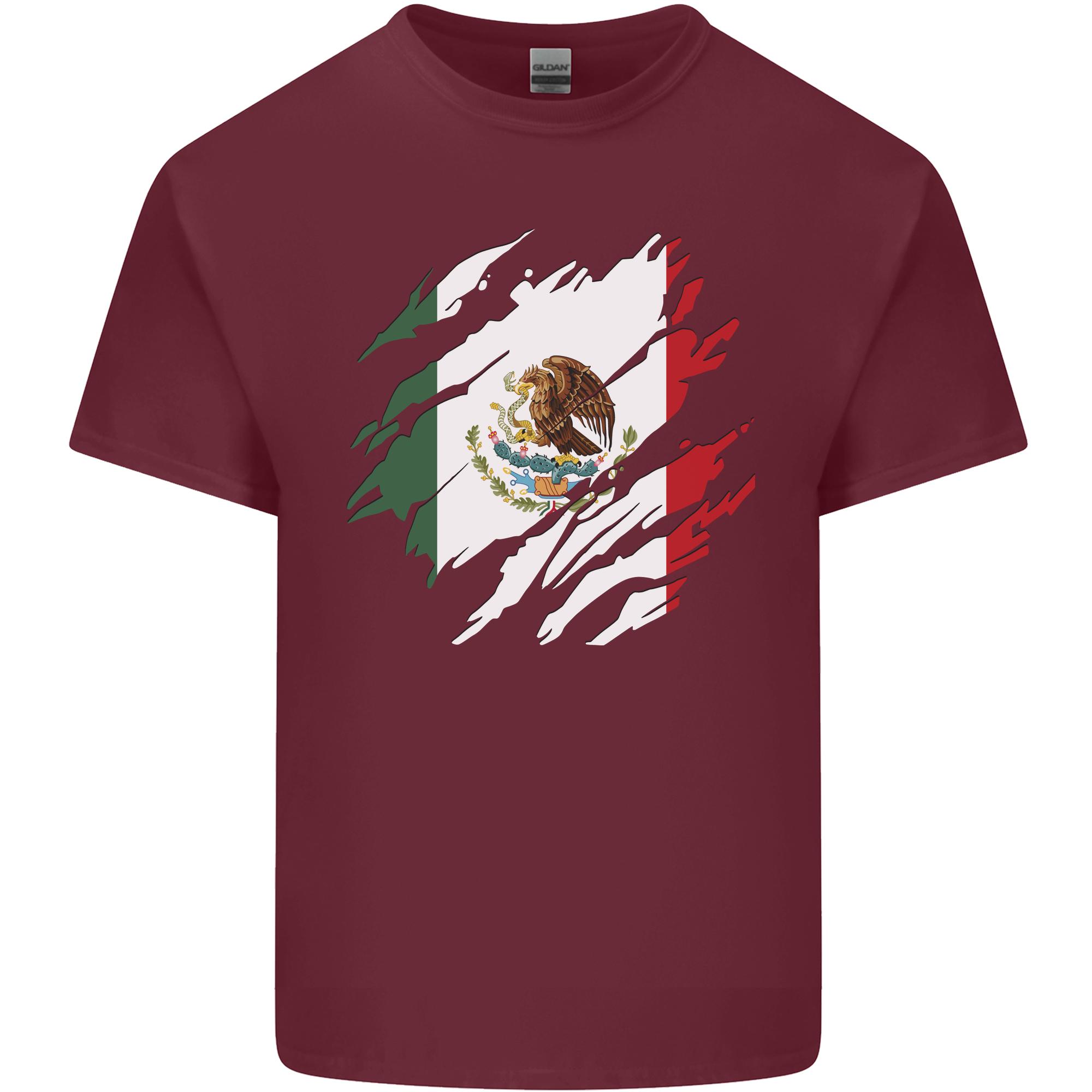 Torn Mexico Flag Mexican Day Football Unisexs Light Cotton Tshirt S