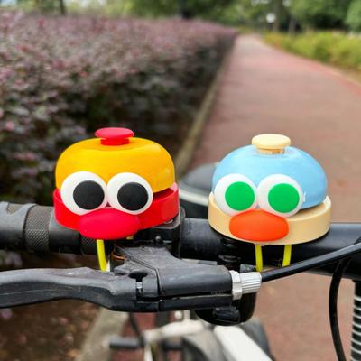 Campainha de Bicicleta Salsicha Desenho Animado Som Nítido Alto Leve Universal Crianças Bicicleta Scooter Guidão Alarme Campainha Acessórios de Bicicleta