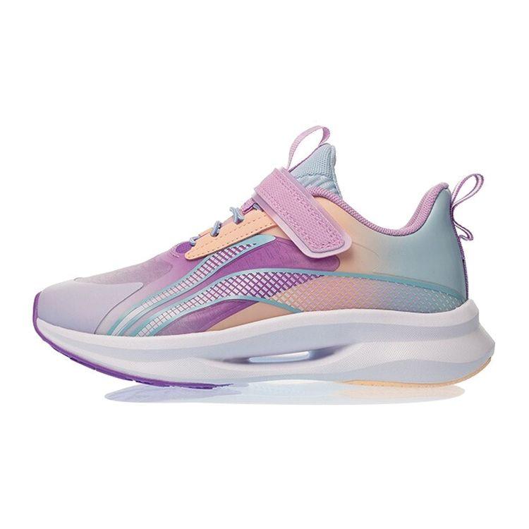 

Li-Ning Lightweight Shock Absorbing Non-Slip Wear-Resistant Breathable Low-Top Running Shoes Kids sneakers Light-Purple YKFR030-6 36