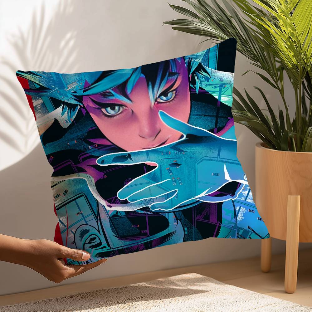 G-Ghost in The S-Shell Pillow Case Plush Fabric Soft  Pillowcase Double Sided Print Cushion Cover Household Gifts