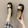 22 Spring and Summer Temperament Rhinestone Decorative Flat Casual Shoes Trendy Shallow Single Shoes Comfortable Mother Shoes