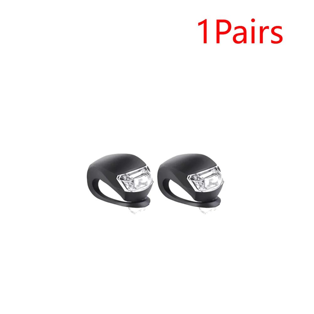 1-5 Paar LED Silikon Fahrrad Front Rücklicht Set 3 Modi Wasserdicht MTB Berg Rennrad Radfahren Scheinwerfer Rücklicht Warnleuchte