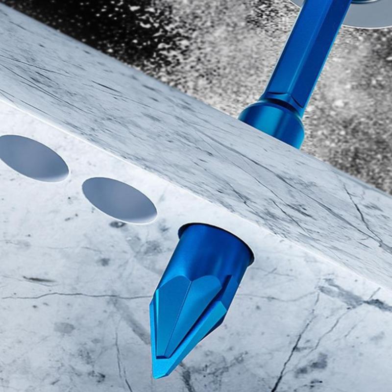 High Hardness Eccentric Drill Bit for Ceramic Glass Tiles Dry Drilling Applications Ergonomic Handle Alloy Construction