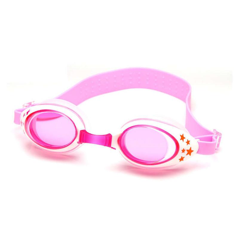 

Kids Swimming Goggles Children 3-12Y Wide Vision Anti-Fog Anti-UV Swim Glasses Pool Eyewear with Ear Plugs Swim Cap set Li Practical Use розовый