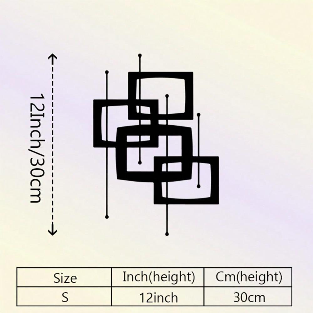 Retro Atomic Geometric Metal Wall Art Mid Century Modern Home Decor разноцветный