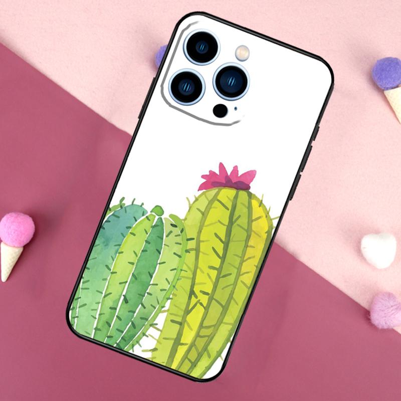 CACTUS BANANA RETRO VINTAGE SUMMER Case For iPhone 16 Pro Max 11 12 13 Mini 14 15 Pro Max 16 Plus XR 16e Phone Back Cover