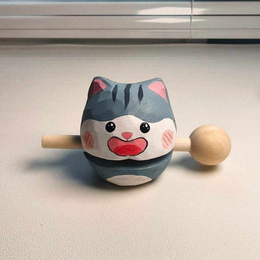 Wealth Plus Hölzerner Fisch Stressabbau Spielzeug Mit Handgefertigtem Design Für Bürodekoration Und Geschenk