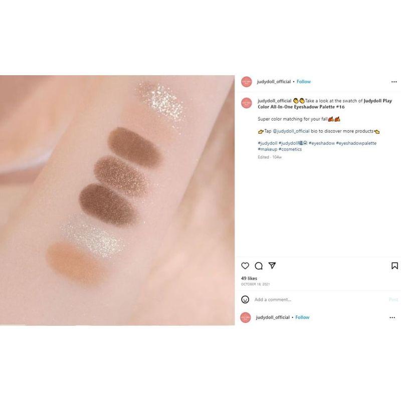 Judydoll - 7 Colors Palette - Raw Coconut Latte